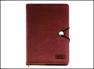 港款高級香港麻布平裝式筆記本