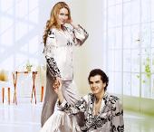 真絲家居服情侶裝