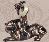 武松打虎透明膠座