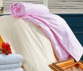 全棉緞條蠶絲被