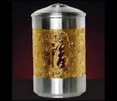 純錫茶葉罐福壽（金）