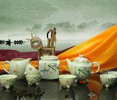 臥龍茶具九件套