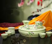 鳥語花香茶具11件套