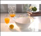 12寸旋邊多功能果碗配竹叉（絢彩生活）