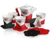 米奇黑白寫真一壺五杯組