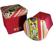 七彩米奇兩用收納桶(圓)