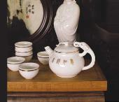 玉瓷祝福套壺（吉祥如意）