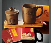 禪茶禮(瑞獅紫砂過濾養(yǎng)生杯套裝)