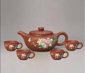 紫砂茶具(國(guó)色天香)