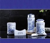 國色天香（保溫杯茶葉罐五件套）