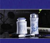 國(guó)色天香（保溫杯茶葉罐三件套）