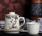 松鶴呈祥至尊四件杯