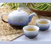 小圓柱茶具組（雪晶綠紫負(fù)離子）