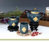 貴族亮石茶具組