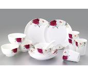 琪花瑤草16頭瓷碗套裝