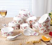 富貴花香20頭瓷碗