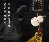 福祿天然玉石汽車掛件