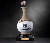 三陽(yáng)開(kāi)泰玉映砂天球瓶