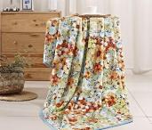 富安娜珊瑚絨毯-炫彩花開