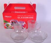 水晶杯碗四件套人壽禮品
