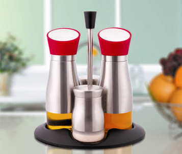 菲米生活廚房調(diào)味瓶油壺五件套