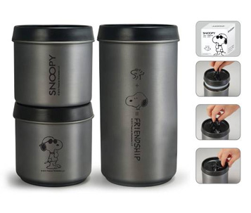 史努比正品不銹鋼密封罐