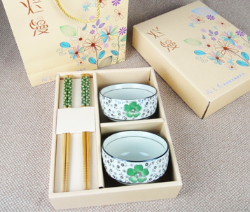 日式櫻花碗筷套裝