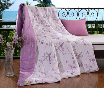 花韻蠶絲被