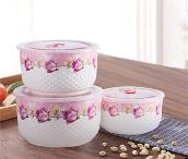 陶瓷保鮮碗三件套